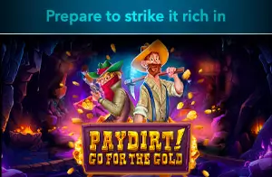 paydirt go for gold slot game