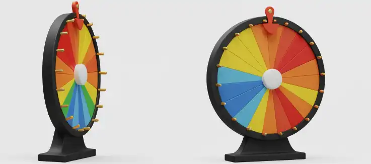 colorful game wheel